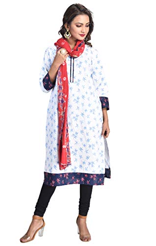 Image of Women's Pure Cotton Multi-Colored Traditional Authentic Tie Dye with Bandhej Bandhani Dupatta Chunni