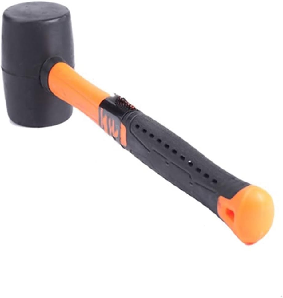 INLIMA Hammer Rubber Mallet Rubber Mallet Hammer Fiberglass Soft Grip Handle Camping Paving