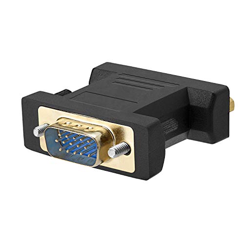 Adaptador Cmple DVI-A Hembra a VGA Macho Dorado miniatura 2
