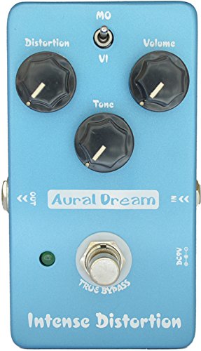 Aural Dream Intense Distortion Guitar Effect Pedal includes Brown Sound and 70's distortion with 2 modes distortion,True Bypass.