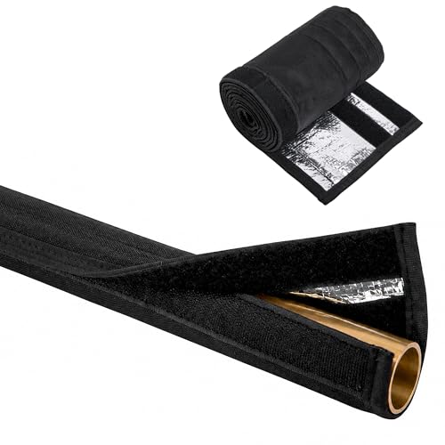 Nkiy Quen 5 Layers 72L HVAC Copper Pipe Insulation 600D Oxford Adjustable AC Line Insulation Cover Fit for 7/8 and 3/4 Outdoor Copper Pipe Insulation Sleeve for Insulation Weatherproof Protection