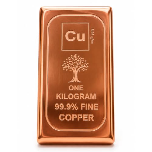 Image of Pure Copper Ingot 1 Kg |99.9% Fine Copper Bar | High Conductivity Raw Copper for Electrical, Industrial & Craft Use