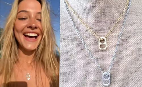 Gold Plated Soda Tab Charm Pop Necklace 
