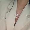 OBCPD Long Diamond cz Cross Pendant 925 Sterling Silver Wedding Pendants Necklace For Women men Gemstones Jewelry Gift #4