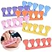 siyuwuro Toe Separators Set 24pcs Colorful Heart Sponge Toe Spacers Soft Foam Toe Finger Dividers for Nail Art, Polishing Gel Painting Toe Separators for Men & Women Spa, Pedicure, Manicure Tool