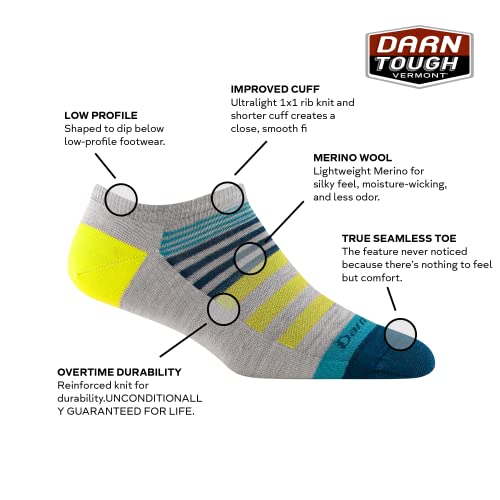 Darn Tough Women's Beachcomber No Show Lightweight Lifestyle Sock (Style 6073) -2