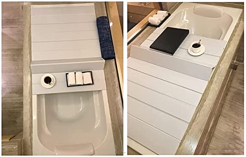 Support rangement baignoire JATIBOSH isolant pliable blanc - 6