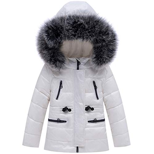 image for JiAmy Kids Ski Suits 2-Piece Snowsuit Set Winter Hooded Puffer Jacket 