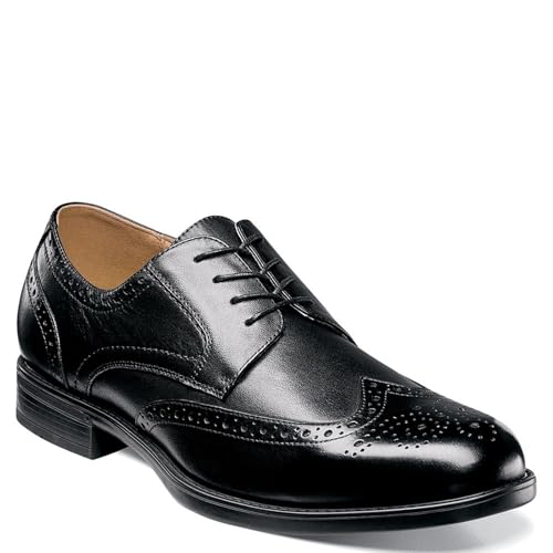 Florsheim Midtown Wing Tip Oxford Men's Oxford, 9.5 3E US, Black