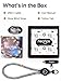 Aecrlos Glowing Phone Lanyard, Adjustable Cellphone Wrist Strap, Colorful Phone Charm with LED Wires Braided, Hands-Free Wristlet Strap for Phone Case, Camera，1 Pack