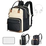 Extra Large Diaper Bag for 2 Kids, Diaper Bag Backpack, Twin Diaper backpack 25-37L Expandable with Changing Pad and Earphone Hole, Apricot & Black