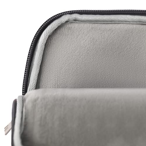 Teamgee Leather Laptop Sleeve, 15.6" Portable Monitor Carrying Bag, Slim Protective Laptop Case Waterproof Durable for 13-15.6 inch Laptops, Graphite Black2