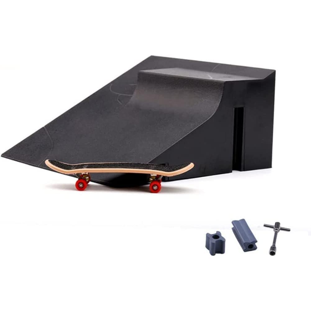 AMEIYUN Finger Skateboard Professional Venue Scene Props DIY Props Alloy Three-Dimensional Model Children's Toys A-F 6-in-1 Big Set of Scenes (colourA)