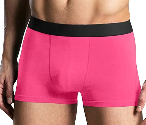 Knaughty Knickers Please Peg Me Mistress Mens Boxer Briefs with Design Dominatrix No Fly Stretchy Sexy Pink Colorful Trunks2