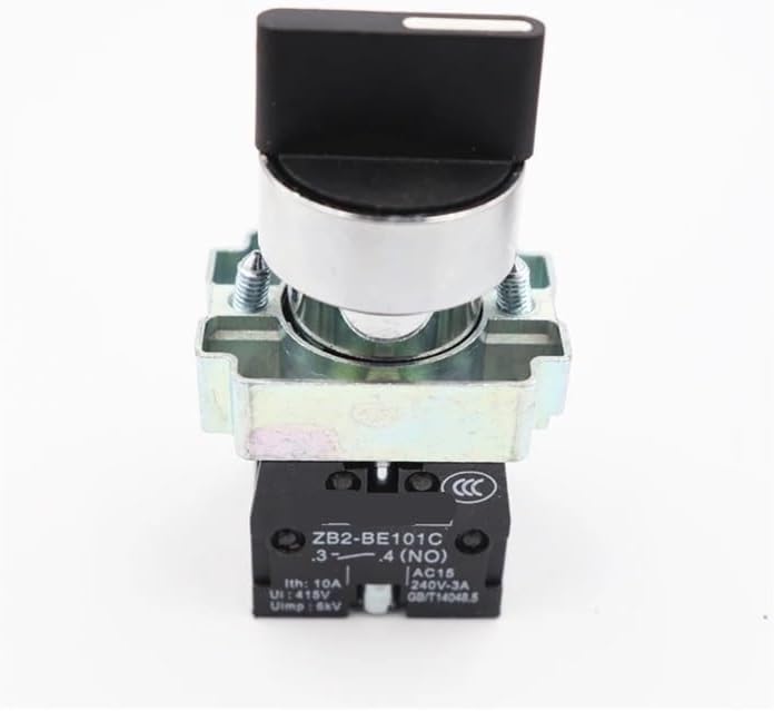 1pcs XB2 Supply Start Rotary Switch 2 Position 1NO Long Handle Self- Reset