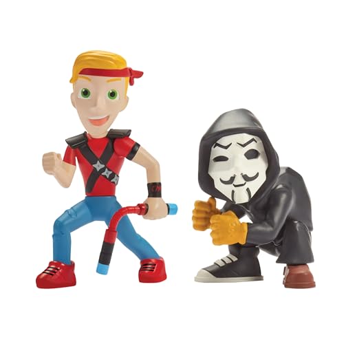 Spy Ninjas 3-INCH 2 FIGURE PACK. CHAD WILD CLAY PZ2 FIGURE SECRET NETWORK. SPY MISSION TOYS. HELP DEFEAT PROJECT ZORGO