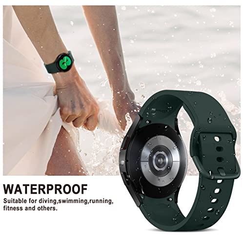 Sport Band Compatible with Samsung Galaxy Watch 5 40mm 44mm/ Watch 5 Pro, 20mm No Gap Silicone Replacement Band for Samsung Galaxy Watch 4 40mm 44mm - Official Green by EIHAIHIS - Used condition - Image 6