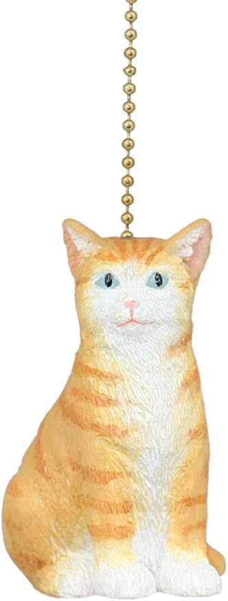 Clementine Deisgn Orange Kitty Ceiling Fan Pull