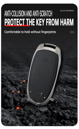 Coque de clé Tesla Model X protège télécommande Kunio rouge