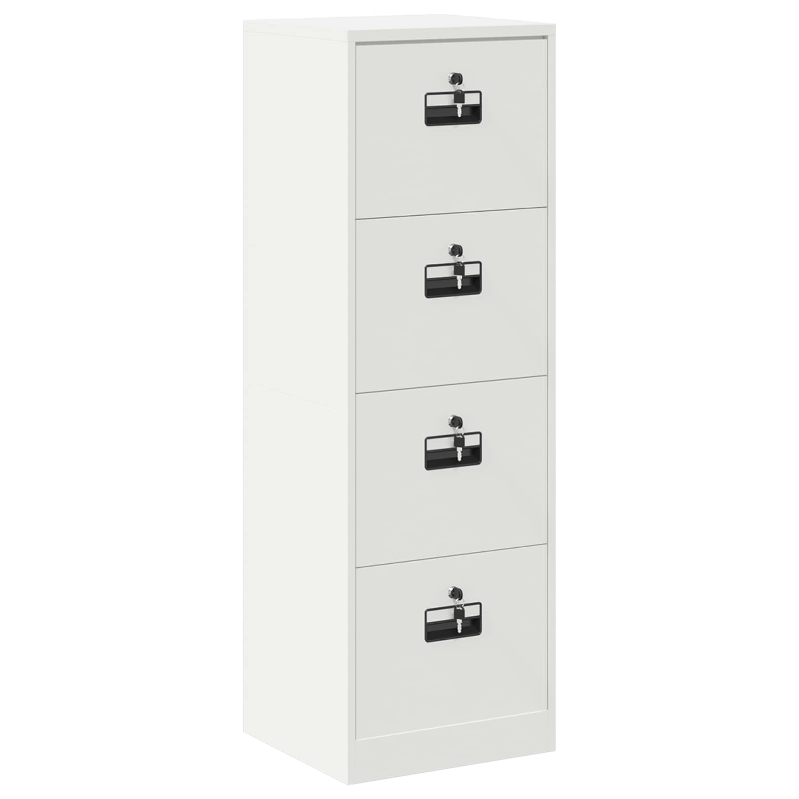 Armadietto portadocumenti bianco 45,5 x 42 x 139 cm in acciaio freddo