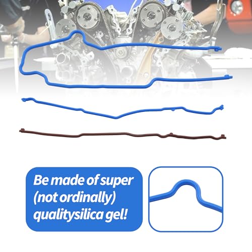 Image of HiSport TCS46078 Timing Cover Gasket Set - Compatible with Ford Expedition F-150 F-250 Super Duty F-350 Super Duty Compatible with Lincoln Mark LT Navigator 5.4L Engine Undergasket