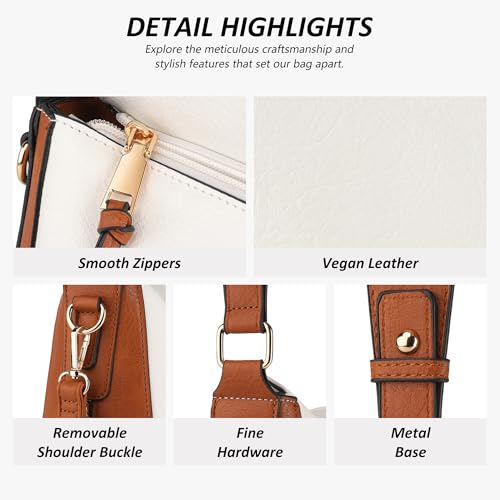 Image of TANTOMI Hobo Bags for Women Crossbody Bags Set Crossbody Purses and Handbags Tote Bags with Adjustable Shoulder Strap 2pcs