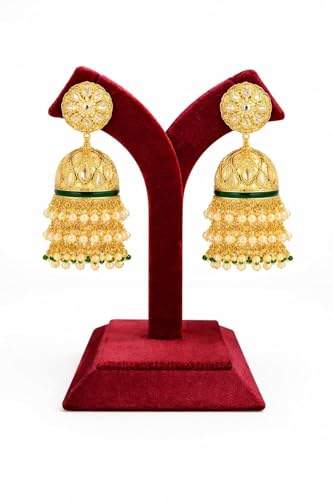 Image of Earring Display Stand and Organiser, Black Jewellery Holder for Counter Display, T-Shape Showpiece (Maroon)