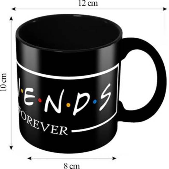 Image of Funny Bestie with Friendship Quotes Printed 325 ml Ceramic Coffee Mug /Tea Cup Gift for Girls, Best Friends, Sister Mom, Wife, Girlfriend 325 ml (Best Friend-14)