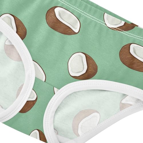 Fruit Coconut Green Toddler Girls's Underwear 2T 23022064