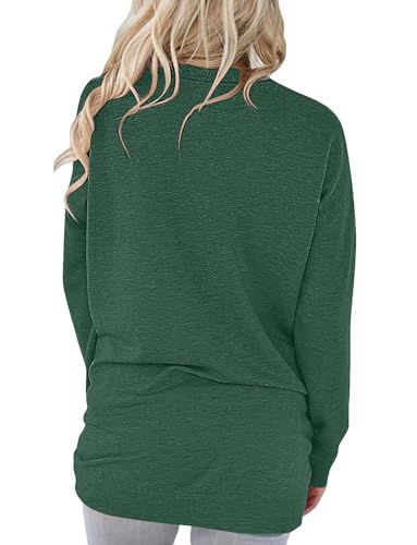 ONLYSHE Womens Crewneck Sweatshirt Casual Loose Fitting Tops Long Sleeve T Shirt