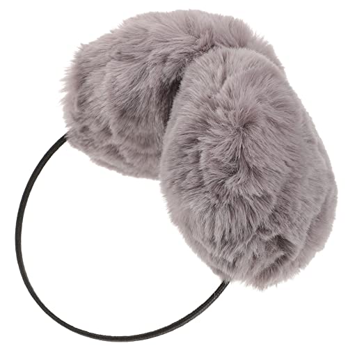 Cuffie in vera pelliccia di visone con fascia Halo - Moda donna autunno e inverno - Cappello invernale - Marrone morbido e alla moda Scaldaorecchie - Luna - Italia