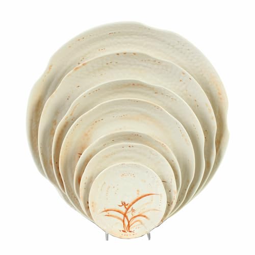 A-to-Z Supply 1904GD Side Dish, 6 oz., 4-1/2" Dia., Break-Resistant, Dishwasher Safe, BPA Free, Melamine, Gold Orchid, NSF, Pack of 12