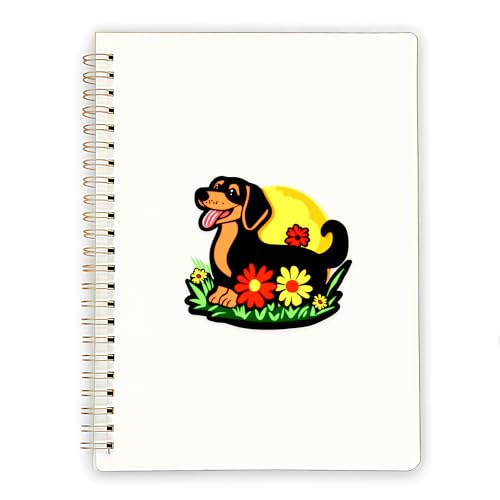 Carnet de notes A5 pour chien 60 feuilles de format 14x21,1 cm pour écrire