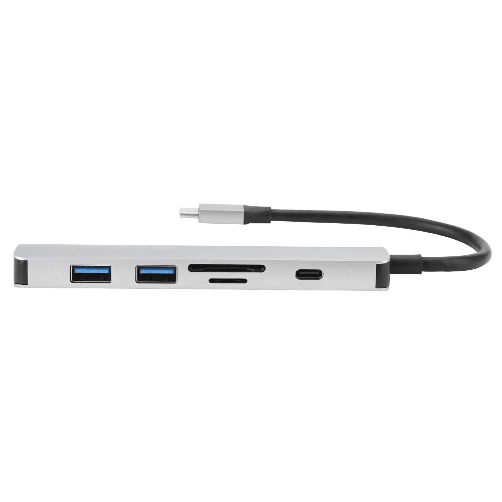 Ausla Type-C 6 en 1 Hub, 4K USB 3.0 Carga PD 3.0