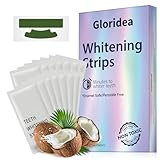 Strisce Sbiancanti Denti Senza Perossido – 28 Pezzi per 14 Giorni, Sbiancamento Delicato per Denti Sensibili, Facili da Applicare e Rimuovere, Gusto Salvia, Adatte per Uomo e Donna a Casa