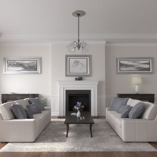 Image of Ekena Millwork CM22BOFLS 22 5 /8 OD x 1 3 /4 P Bordeaux Ceiling Medallion (fits Canopies up to 3 1 /4), Flash Gold