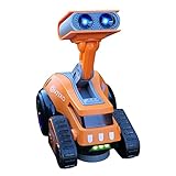 Contixo R5 Moon Rocket Rob-E Electronic Robot PRL with Dances, Plays Music and Songs, Light Up Shine Eyes, Volume Adjust, Lifts and Rotates, Gift for Kids, Toddlers, Boys and Girls Walle