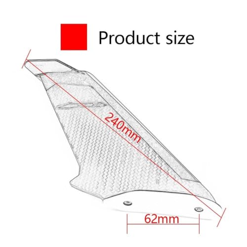 Aileron d'aile aérodynamique rigide pour carénage Kawasaki Ninja