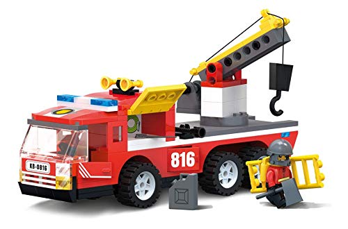 Icom Polen Blöcke Blöcke MyFire Feuerwehrauto 188 EL. | Spielzeugfeuerwehr | Für Kinder ab 6 Jahren unterstützen die… – Bild 4