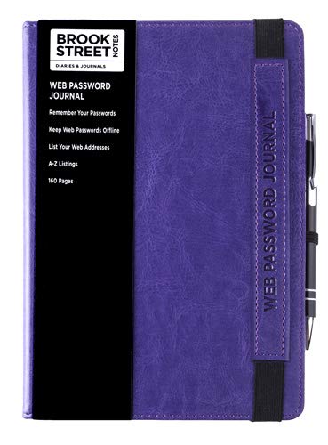 - Cuaderno para contraseñas y direcciones de internet (tamaño A5), color morado A5