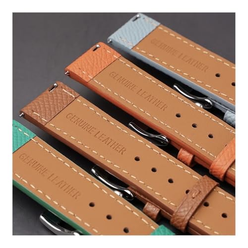 Correa de reloj de piel flexible para sustituir pulseras incómodas de 18mm 6