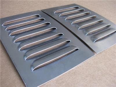 Pair of Aluminum Straight 5” 7 Louvered Panels