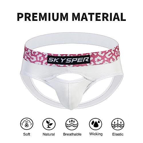 SKYSPER Jockstrap For Men Workout Jock Straps Male Underwear Athletic Supporter Sexy G-Strings3