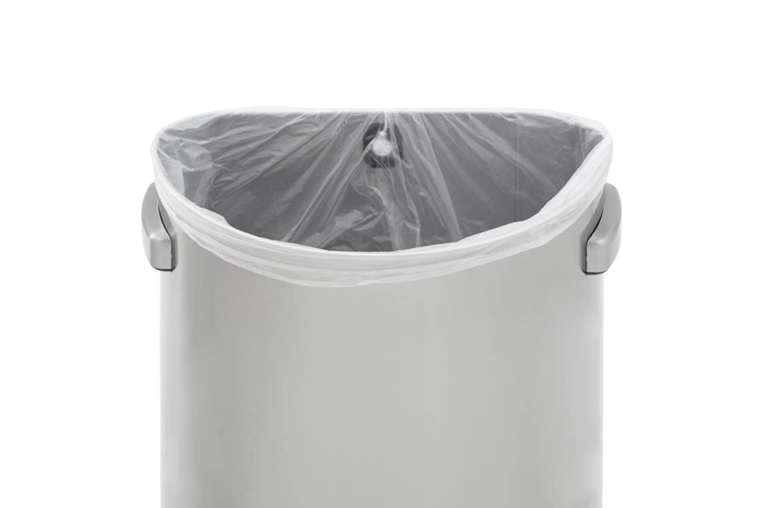 Rubbermaid Commercial Products Refine Decorative Container, 23 Gallon, Round Stainless Steel Trash Can: Industrial & Scientific