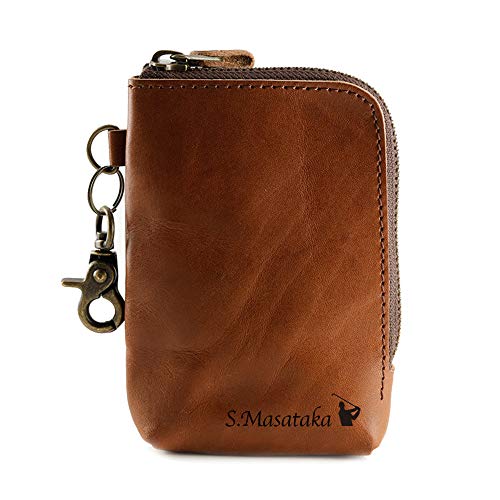 日本製 本革 マルチケース 栃木レザー (チョコ)