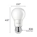 Philips LED Non-Dimmable A19 Frosted Light Bulb: 800-Lumen, 5000-Kelvin, 9-Watt (60-Watt Equivalent), E26 Base, Daylight, 4-Pack