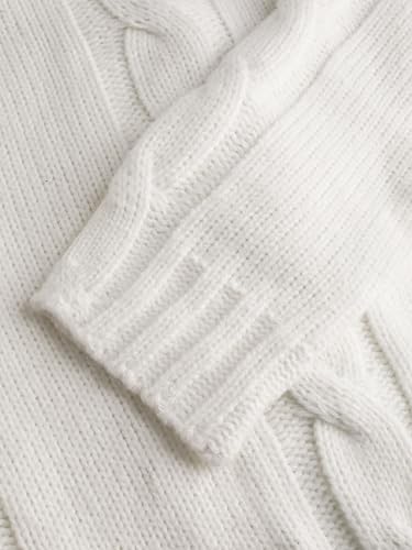 CIDER Cardigan Sweater for Women V Neck Cable Knit Long Sleeve Button Down Tops with Pockets4