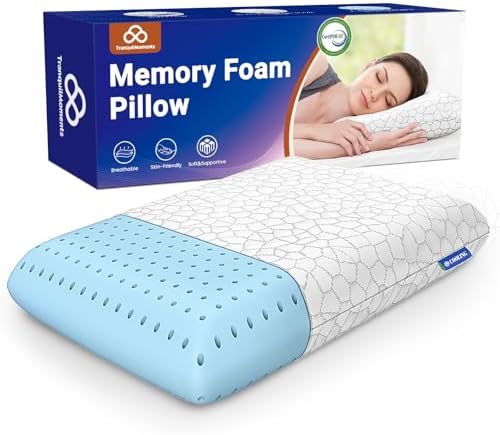 TranquilMoments Memory Foam Pillows, Bed Pillow for Side,Back and...