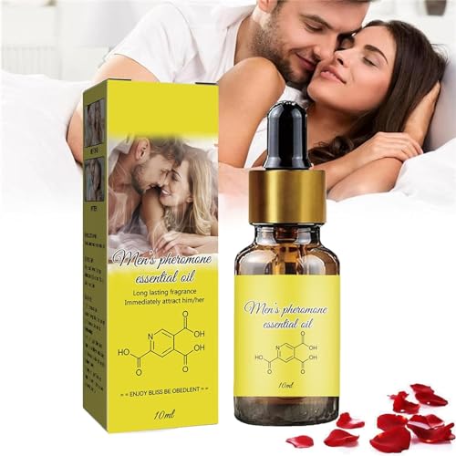 Super Feromone Olio Essenziale di Feromoni da Uomo Feromone Olio Essenziale Naturale per il Corpo Attrazione Feromone Profumi Potenziati Profumo di Feromone per Gli Uomini per Attirare le Donne
