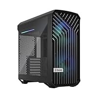 Fractal Design Torrent Compact RGB Black Computer Case TG Tempered Glass Light, FD-C-TOR1C-02, RGB Black Tempered Glass, Mini